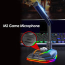 M2 RGB USB Sound Microphone Video Computer with Speaker 360° Rotate HD Receiv
