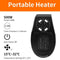 500W (UK/US/EU) Plug Portable Electric Heater Digital-Display-Timer Black