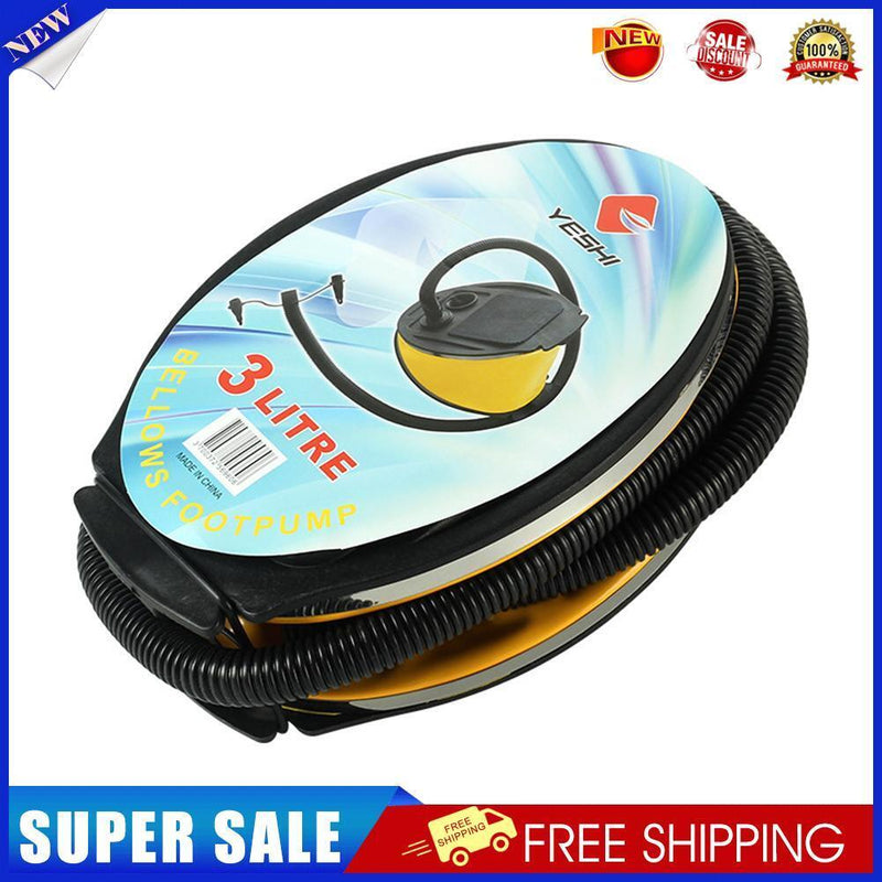 3L Foot Pump for Inflatable Balloons Padding Pools Airbed Mattress Inflator