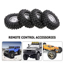 4pcs Wheel Rims Tire Set for 1/10 Axial Hsp Redcat Traxxas RC Off-Road Truck Car