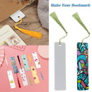 Aluminum Crafts DIY White Blank Bookmarks Sublimation Bookmark with Tassels