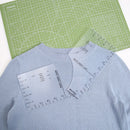 Ruler Alignment Aid Crew Neck Calibration DIY Sewing Clothing Tool T-Shirt