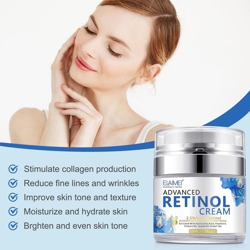 Elaimei Retinol FACE CREME Vitamin A AntiAging AntiFalten Akne Feuchtigkeitscr_