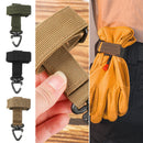 Anti-lost Nylon Safety Rope Storage Climbing Glove Hook Hanging Buckle