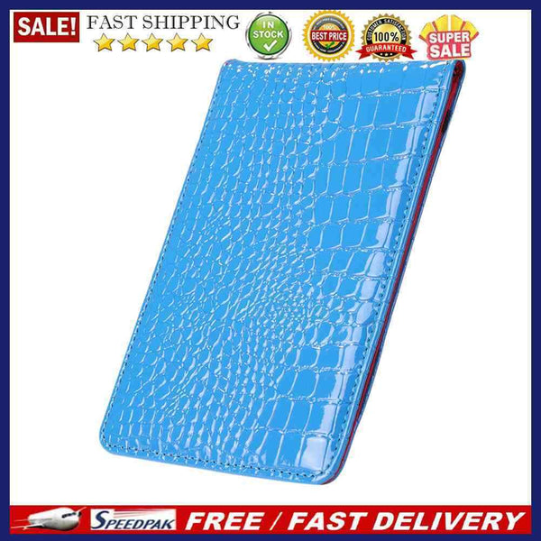 PU Crocodile Golf Leather Scorebook Training Aids Score Golf Game Tracker G