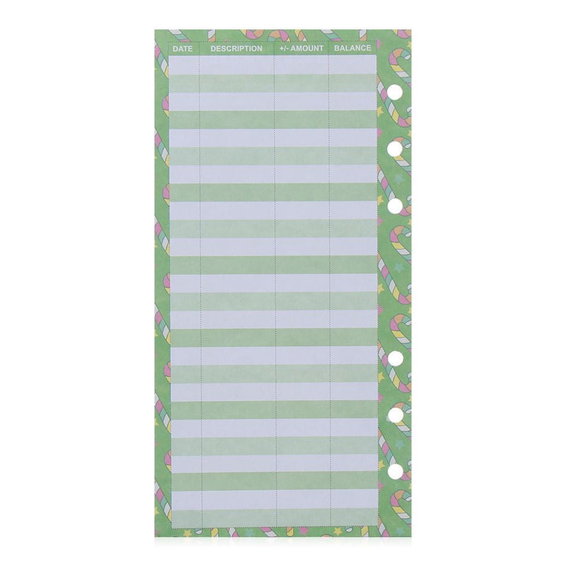 Envelope Candy Print School Office Tools Expense Tracker Binder Budget Sheets