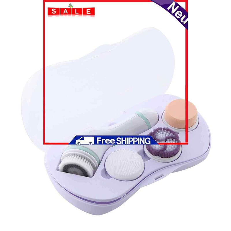 Facial Cleansing Brush Electric Facial Brush with 4 Professional Spin Brushes