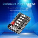 Motherboard 4 Pin PWM Cooler Fan HUB Extension Cable SATA Power Supply Adapter