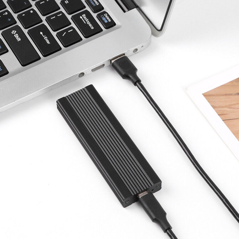 M2 SSD Disk Enclosure Hard Drive Box (Dual Protocol-10Gbps C-A+C-C Black)