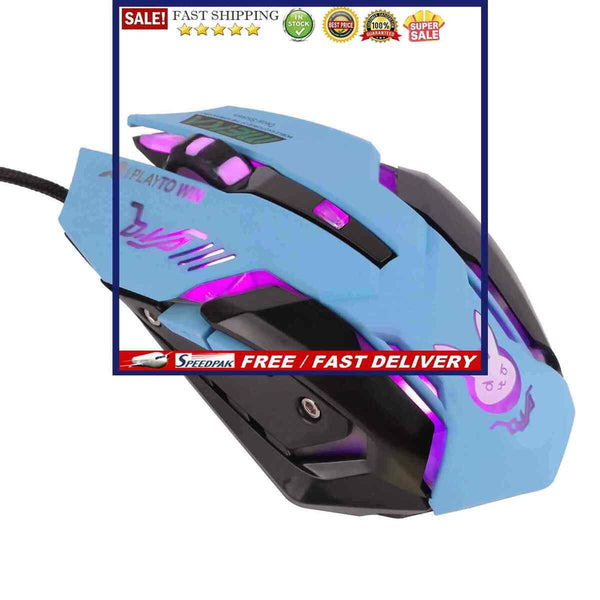 Computer Mouse, Wired 6 Buttons Ergonomic 2400dpi Optical Computer Gaming Mice