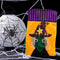 Halloween Trick or Treat Bags for Kids Candy Drawstring Gift Sack Tote (B)