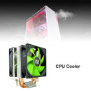 SNOWMAN MX2 CPU Cooler Fan 2 Heat Pipes 3-Pin PWM Radiator (Dual Fan) Newly