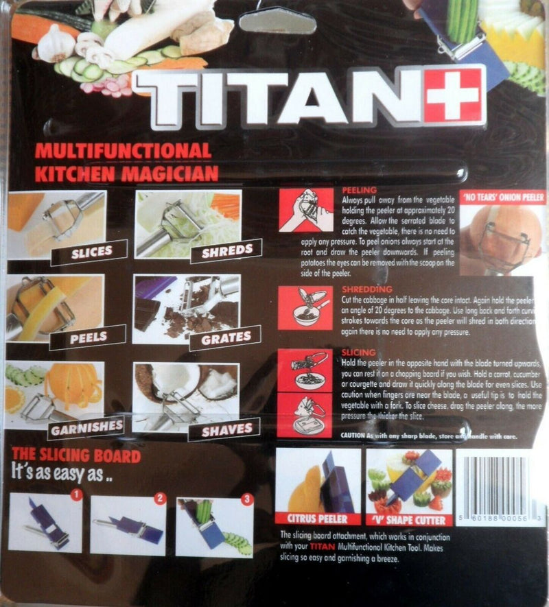 Fruit Vegetable peeler Julianne maker Titan peeler Kitchen Tool utility shredder