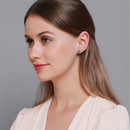 2pcs Fashion Women Alloy Simple Ear Stud Jewelry Party Earrings Photography Prop