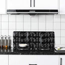 Oil Splash Scald Proof Board Kitchen Gas Stove Cooking Guard (Black Cactus)