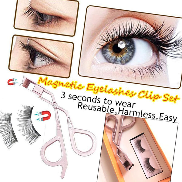 Dual Magnets Magnetic Eyelashes No Glue Needed Eyelashes Magnetic Eyelashs Clip