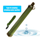 Camping Filter Water Purifier Outdoor Wild Life Emergency Tool (Army Green)