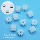 Robot Motor For DIY car 102A Plastic Gear Motor Gear 10 teeth Gear 0.5 Modulus