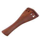 4/4-3/4 Brown Jujube Wooden Violin Fine Tuner String Holder Large with Tail Rope