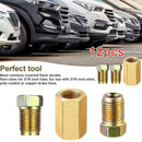 12Pcs/Set 3/16" Brake Line Repair Female Union Inverted Tube Fittings Flare N2M3