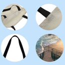 The Dragon Good Seaside Women's Large Capacity Printed Shoulder Shopping Bag