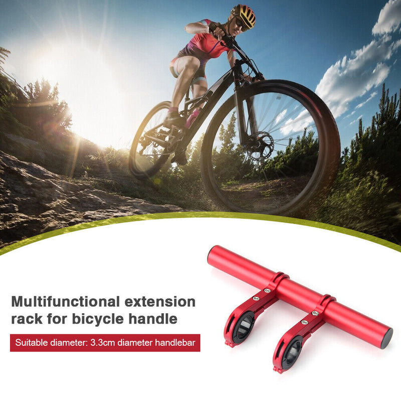 Bicycle Handlebar Extender Bike Headlight Clamp Extension Bracket (Red) Newly