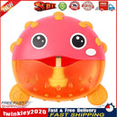 Blowfish Bubble Machine Suction Cup for Wall Baby Bath Shower Toys (Red) Newly
