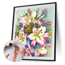 Drawing Paintwork Flower Bush Home Living Room Decoration 40x50cm Without Fra