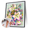 Drawing Paintwork Flower Bush Home Living Room Decoration 40x50cm Without Fra