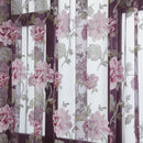 Tulle Floral Window Sheer Curtain Bedroom Home Voile Panel Drapes Peony Cur