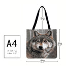 The Dragon Good Wolf Printed Shoulder Bag Shopping Bag Casual Big Dead H
