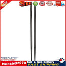 1 Pair Stainless Steel Chopsticks Tableware Non-slip Food Sticks (Black) Newly
