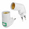 EU-Stecker-Adapter E27 LED Lampe Lampen SockelHalter Fassung Halterung 2022 C2P8