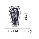Fashion Women Pin Letter FOREVER EVER Print Costume Brooches Casual Jewelry