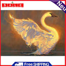 5D Mosaic Rhinestone Picture Drawing Swans Full Round Drill Diamond Painting Kit
