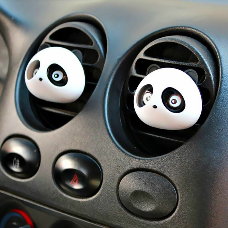 2x Car Perfume Air Freshener Auto Accessories Creative Panda Styling A5X2