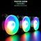 COOLMOON 12cm Large 4 Pin Fan Radiator Desktop Case Chassis Mute Cooler Heatsink