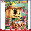 Bird Color Flowers 5D Diamond Painting DIY Full Round Drill Drawing Picture K