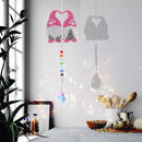 Diamond Drill Rainbow Collection Crystal Prisms Wind Chime (Two Gnomes) Newly