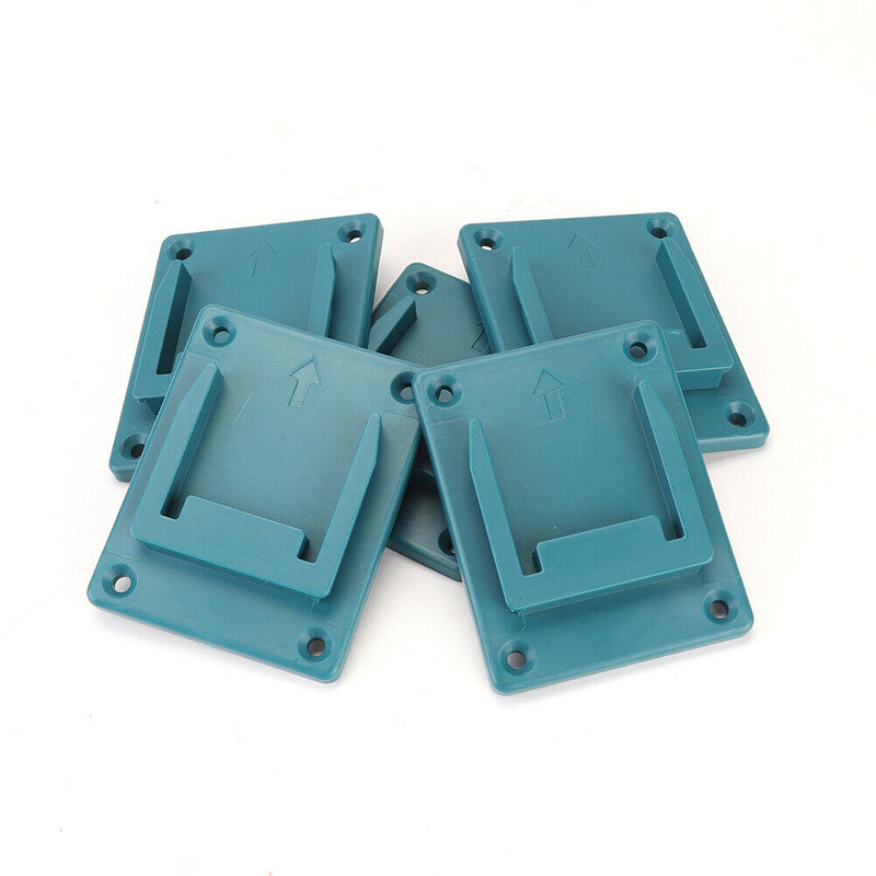 5pcs Tool Holder for Bosch/Makita 18V Lithium Battery Machine Rack (Blue) Newly