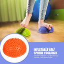 Inflatable Half Sphere Yoga Balls Massage Trainer Balancing Ball (Orange)