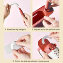 Telescopic Sink Storage Rack Holder Adjustable 2-in-1 Sink Organizer (Red) Newly