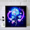 Hand Painted on Canvas DIY Blue Rose Oil Paint By Numbers Drawing Kit Craft