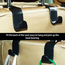 Car Seat Headrest Hook Plastic Hanger Holder Hook for Car Handbag Clothes Coa