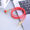 3.5mm Jack Stereo 1m Audio Cable Male to Male 90 Right Angle Cable (Red)