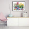 Full Cross Stitch 14CT Cotton Thread DIY Fresh Flowers Printed Embroidery Kits