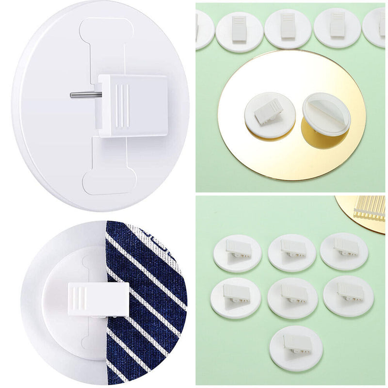 Home Splash Guard Self Adhesive Windproof Shower Curtain Clips Fixing Clip