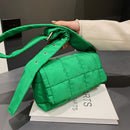 Women Nylon Cotton Soft Shoulder Bag Underarm Bag Flap Small Luxury Clutch Bag