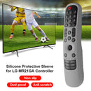 Anti-Slip Case Smart TV Remote Control Cover for LG MR21GA/MR21GC (Gray)