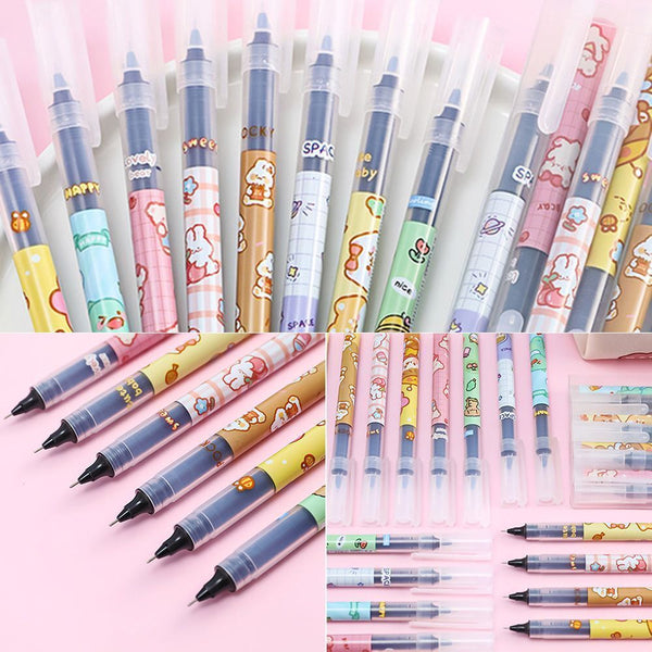 Writing Tools Gel Pen Signing Pen Straight Liquid Roller Ball Pen Ballpoint Pen